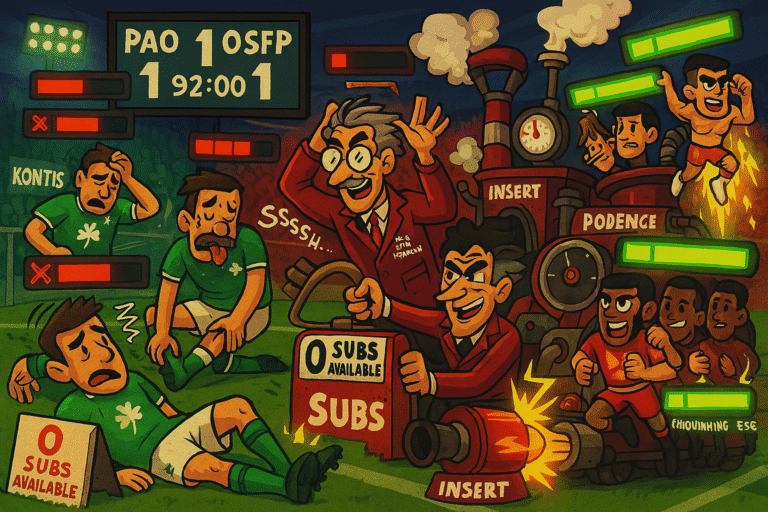 Post Game: Παναθηναϊκός-Ολυμπιακός 1-1: Το Πείραμα, η Κατάρρευση και η Τεράστια Διαφορά Ποιότητας