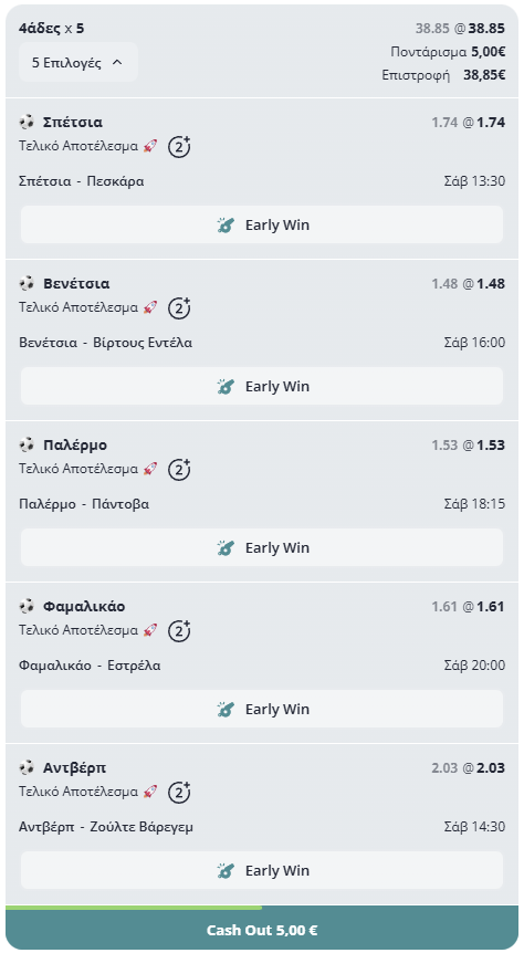 xPicks 26/27 Δεκ. – 45 παιχνίδια (25/45 – 55.5%) 7 xPicks 26/27 Δεκ. – 45 παιχνίδια (25/45 – 55.5%)