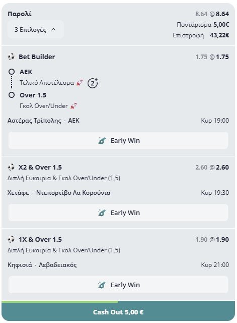 Το Bet Builder της Κυριακής: Πού βλέπω αξία σε απόδοση 8.64 2 Το Bet Builder της Κυριακής: Πού βλέπω αξία σε απόδοση 8.64